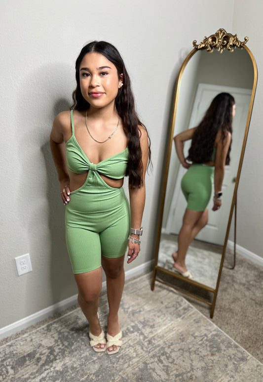 Snatched Basil jumpsuit